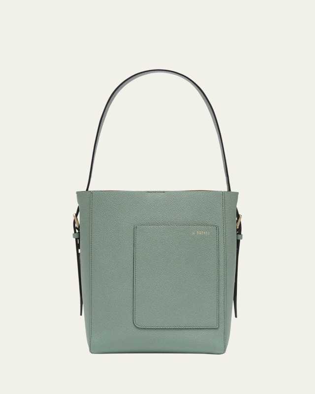 Secchiello Small Leather Bucket Bag